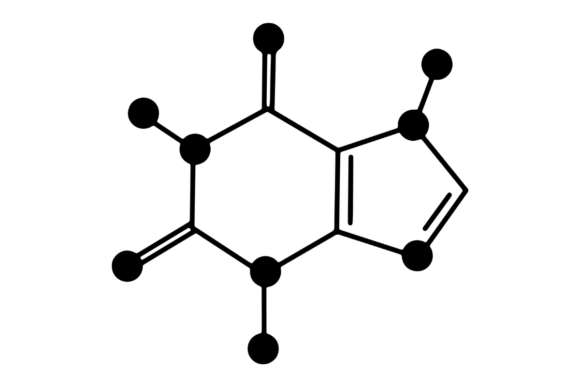 Caffeine Molecule, Science Teacher Graphics