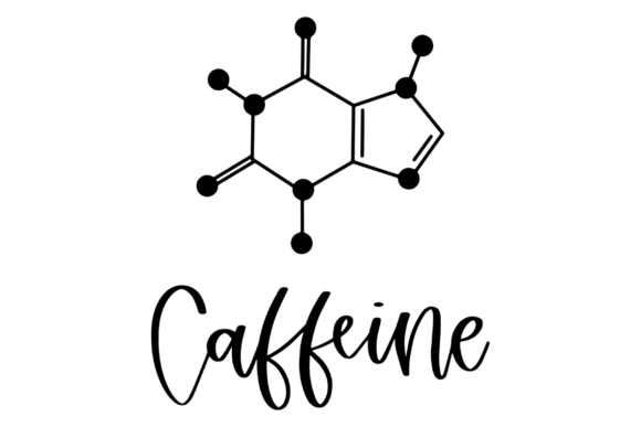 Caffeine Molecule Svg: Graphics for Crafts & Small Business