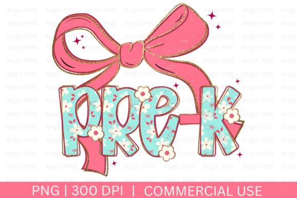 Floral Spring Pre-K Teacher PNG: Graphics and Crafts for Creative Marketing