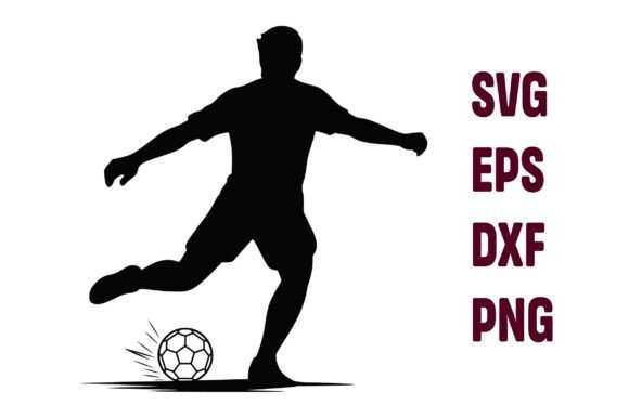 Football Player Kicking SVG: A Versatile Graphic for Crafts and Branding