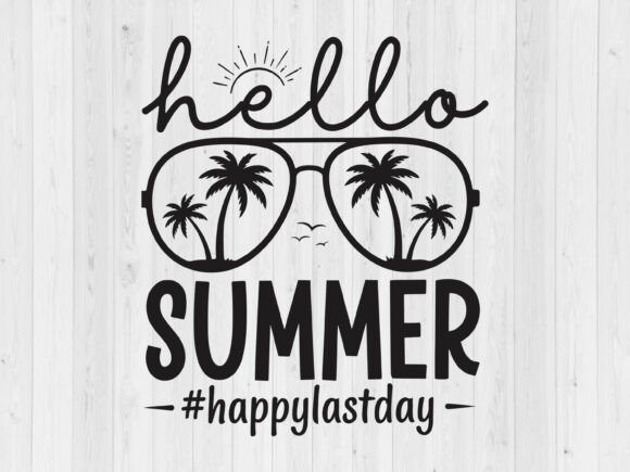 Hello Summer SVG, PNG File for Crafts