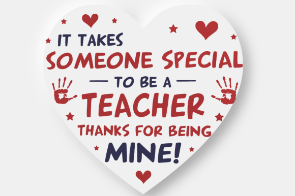Nursery Preschool Teacher Thank You Sign Graphics and Crafts