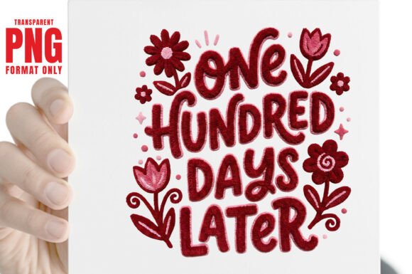 One Hundred Days Later SVG PNG: Graphics & Crafts for Branding