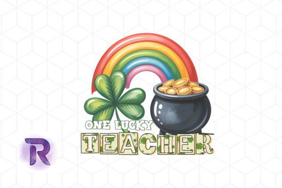 One Lucky Teacher St. Patrick’s Day PNG