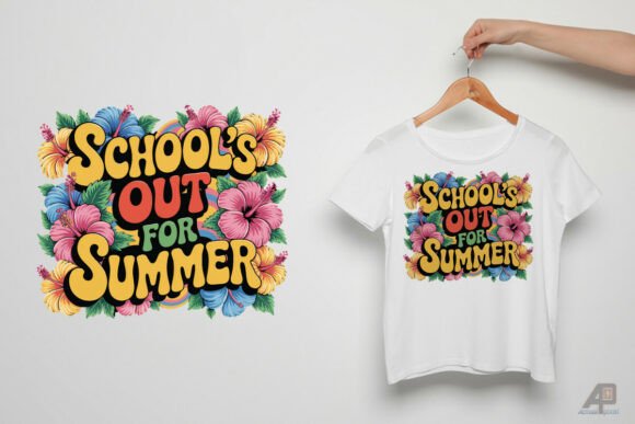 School's Out for Summer Sublimation PNG: A Versatile Graphic Design Asset