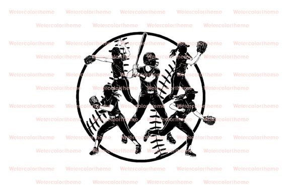 Softball Team SVG for Crafts and Graphics: A Bold Design Asset for Local Branding