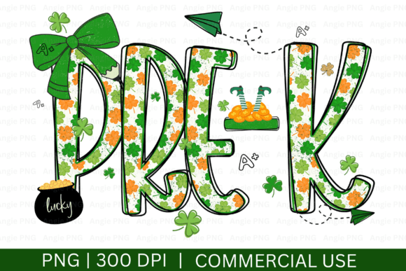 St. Patrick’s Day Pre-K Teacher PNG for Crafts and Graphics