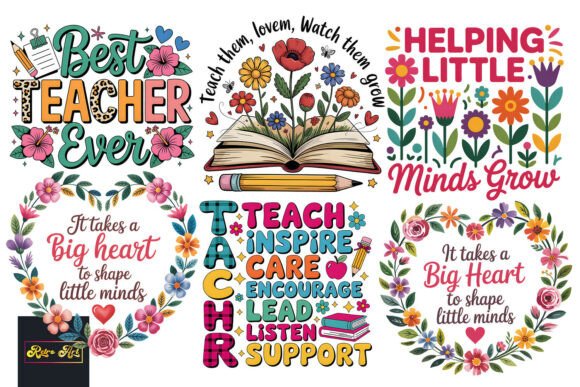 Teacher PNG Bundle: A Versatile Graphic Design Asset for Local Business Branding