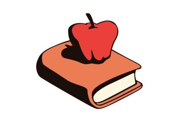 Teacher's Apple on Book Graphics and Crafts