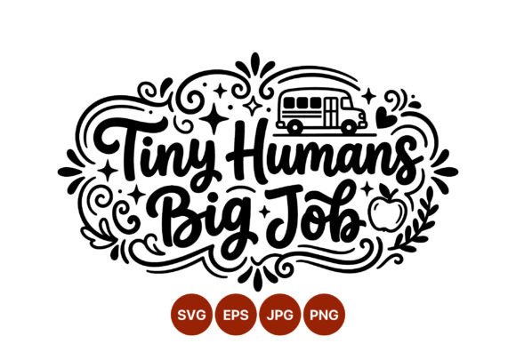 Tiny Humans Big Job School Bus Embroidery Design Review